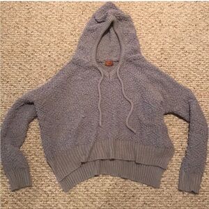 POL Gray Hooded Sweater